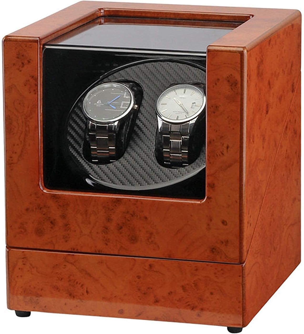 QUSYZD Watch Winders 2+0 Rosewood Automatic Watch Winder Mechanical Watch Motor Shaker Winding Box Jewelry Display Holder Home,