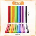 36 Pack Hot Melt Glue Sticks Colored Mini Size, Sparkly Gray Adhesive EVA Glue Sticks Small for DIY Art Craft Decoration, 4" Long x 0.27" Dia