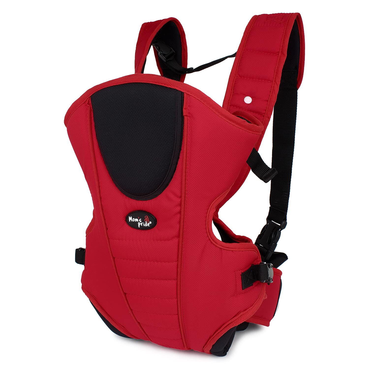 Mom's Pride Infant Baby Carrier Bag For 0 To 3 Year Baby|3 In 1 Baby Carrier|Ergonomic Adjustable Sling Kangaroo Design Baby Carry Bag|Front Position Carrier (Rc),Red - Image 7 thumbnail