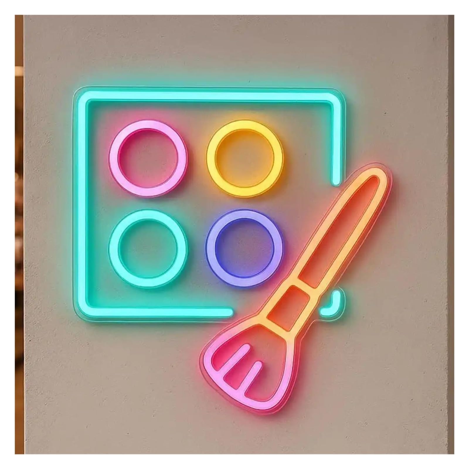 XENITE Hanging Art Neon Signs Shine Blush Cosmetics Neon Sign Business Shop Glow, Beauty, Makeup Makeup Studios Dressing Tables Decor 43cm