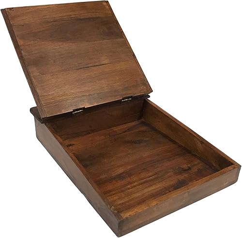 Miniatura 2 de Escritorio de regazo de madera para viajar, estilo vintage antiguo