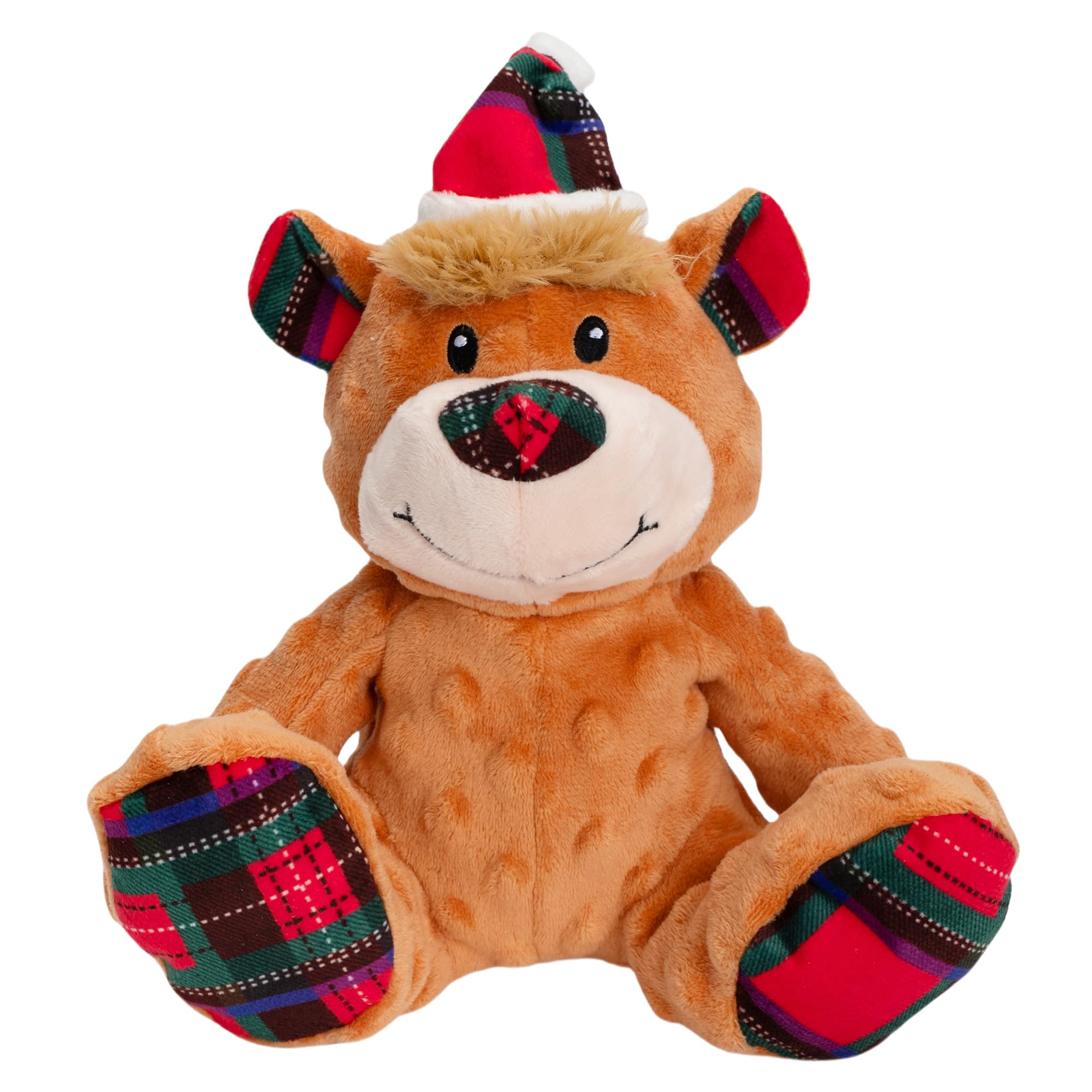 Jouet interactif pour chien peluche de Noël durable à mâcher