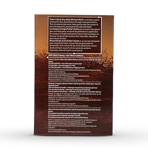 Miniatura 6 de Reshma Beauty Fuller's Earth - Máscara de arcilla (Multani Mitti), 100% natural, mascarilla de limpieza profunda y exfoliante para todo tipo de