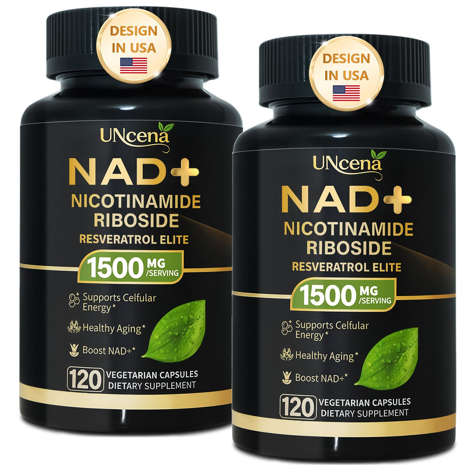 NAD Supplement 1500mg - Liposomal NAD+ Resveratrol - 240 Capsules