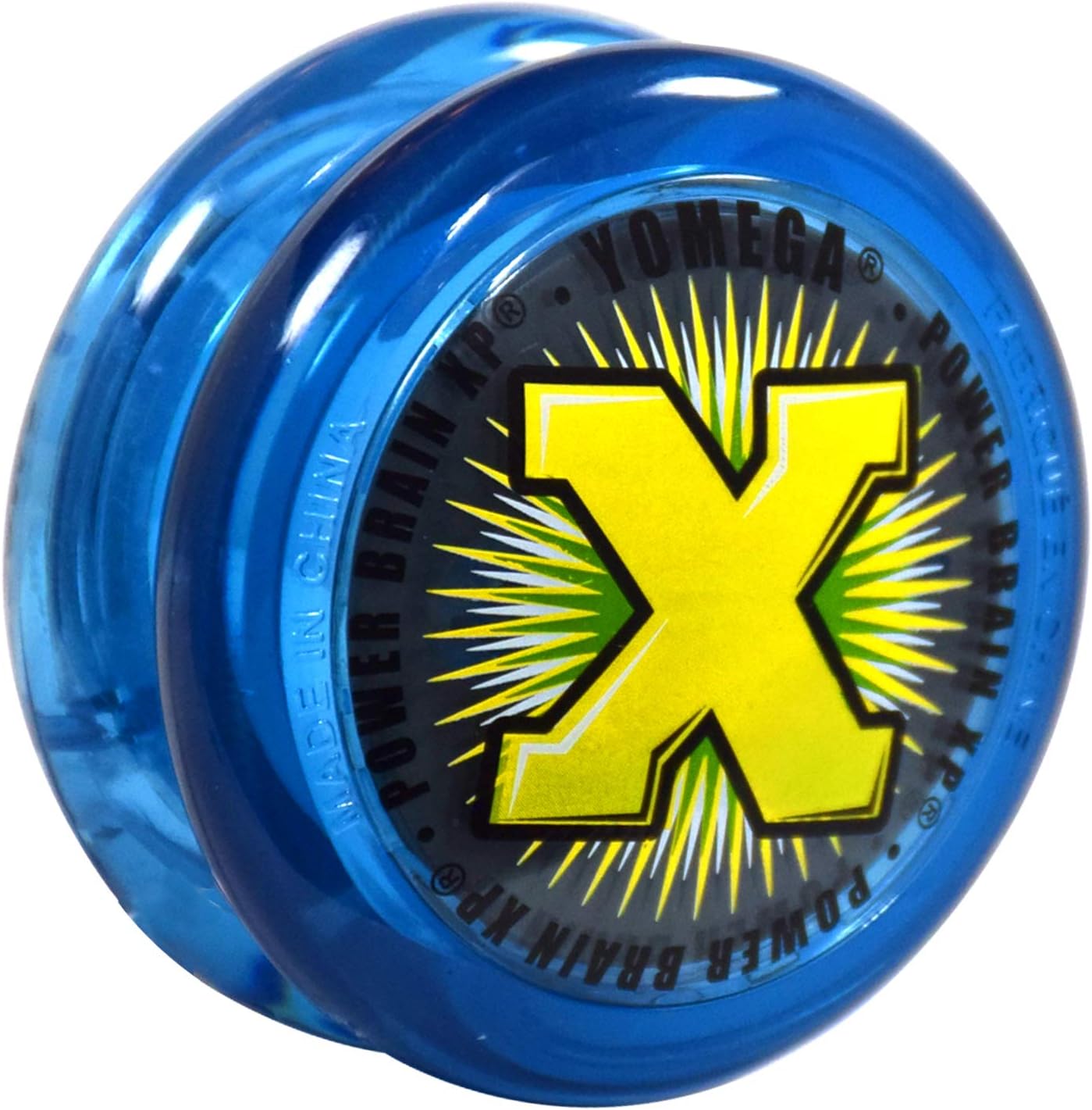 Power Brain XP yoyo - Professional yoyo with a Smart Switch which enables Players to Choose Between Auto-Return and Manual Styles of Play. + Extra 2 Strings & 3 Month Warranty (Blue)