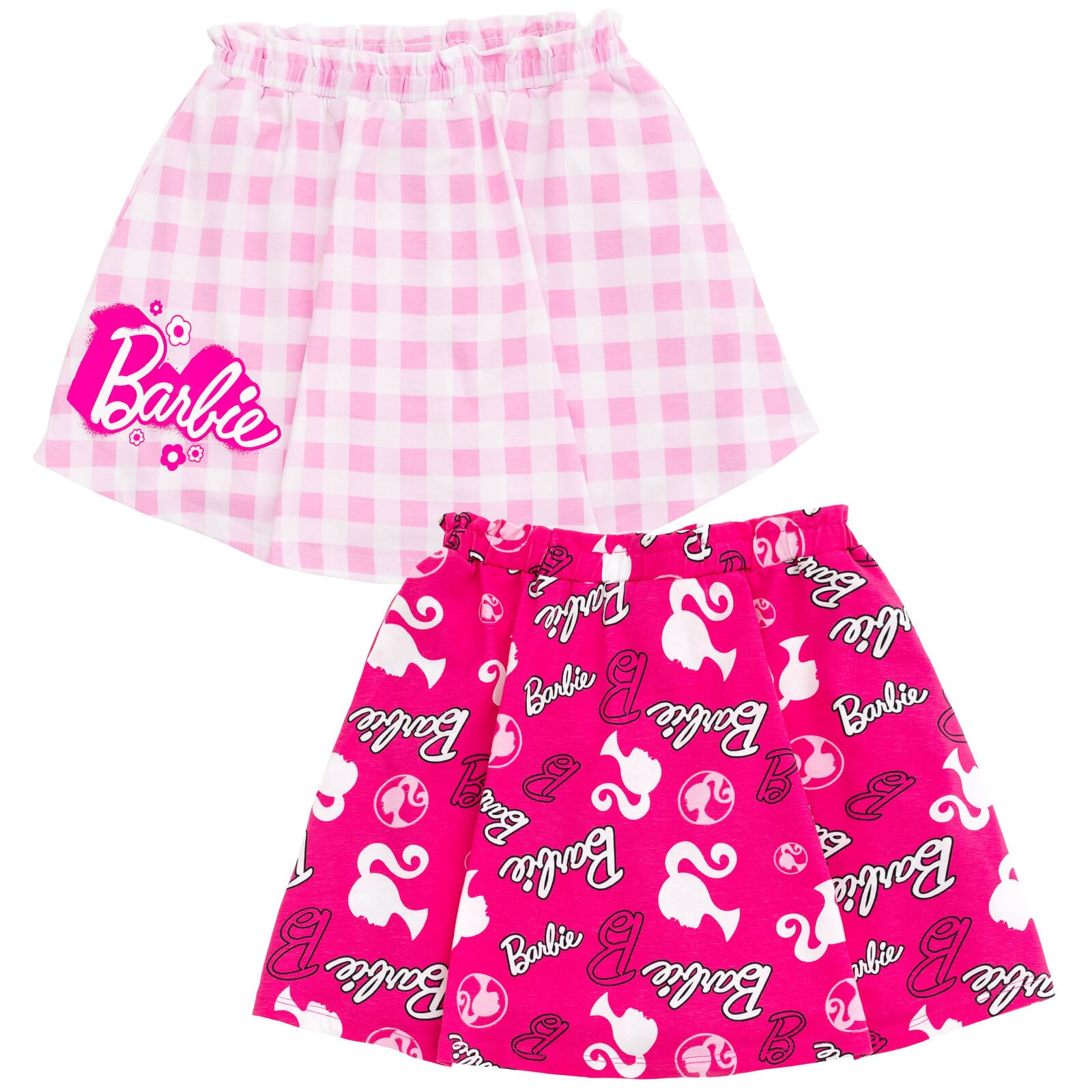 Barbie Confezione da 2 skorts da bambina a grande bambino