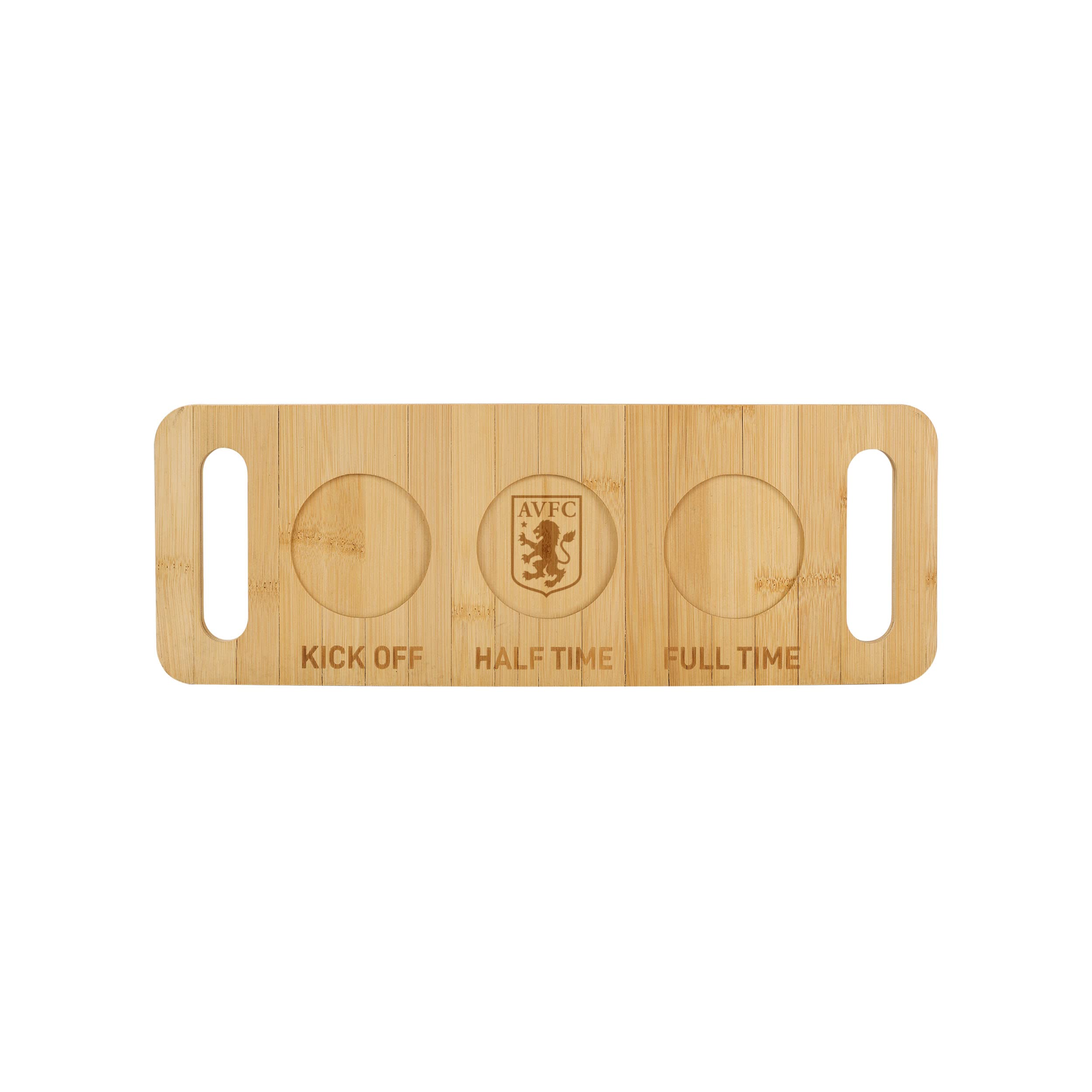 FOCO Official Aston Villa FC Football Beer Shot Drinks Wooden Flight Paddle Serving Board
