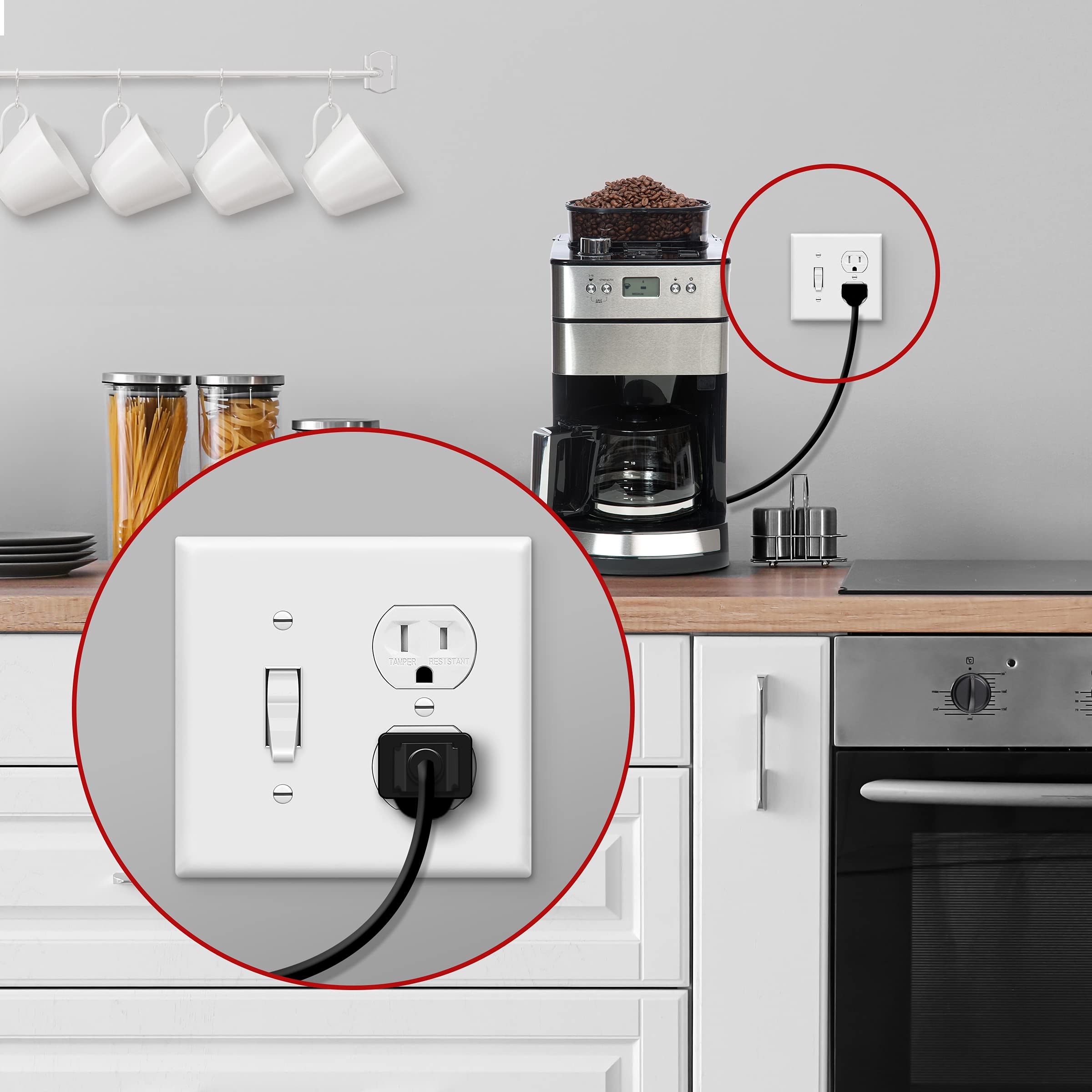 ENERLITES Wall Plate - Durable Outlet & Switch Cover -8