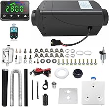 Diesel Air Heater Intelligent 12V/8KW Parking Heater,Diesel Heater with Digital Display Screen 9L Fuel Tank and Muffler,Suitable for RV,Trailer,Truck,Boat(JB-017)