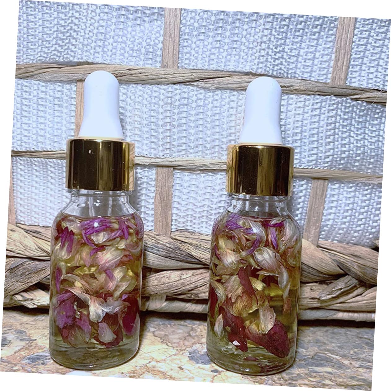 24 Stück 30ml Tropfflaschen aus Glas mit Ausgießkappe | 6 Edelstahl Trichter und Glas Pipette, Wiederbefüllbar, für Tinkturen und Kosmetik Reisen