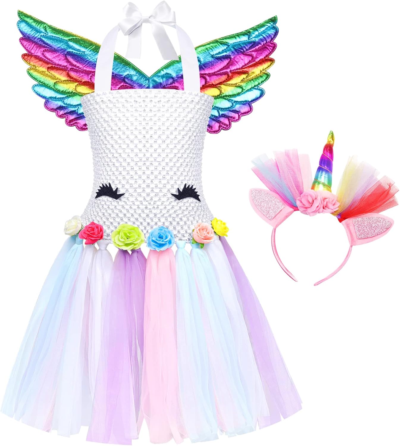 DOLNOW Girls Dress up Trunk Girls Pretend Play Costumes,12pcs Role Play Set with Supergirl Unicorn Hero Costumes for Toddler Little Girls Ages 3-6yrs : Clothing, Shoes & Jewelry