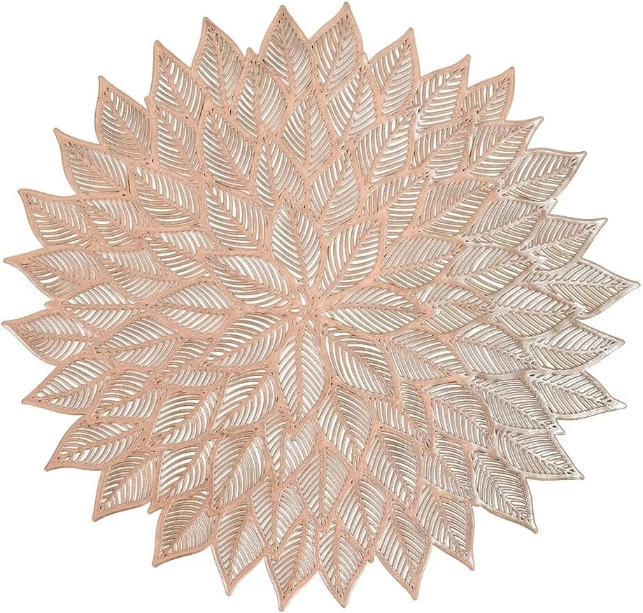 Placemats 38CM PVC Placemat Heat Resistant Placemat Non