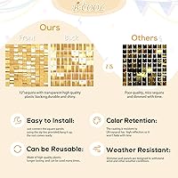 Vista 75 de 36 Panels Giltter Wall Backdrop Pink Shimmer Wall Backdrop for Party Wedding Birthday Engagement Bachelorette Parties Anniversary Decoration