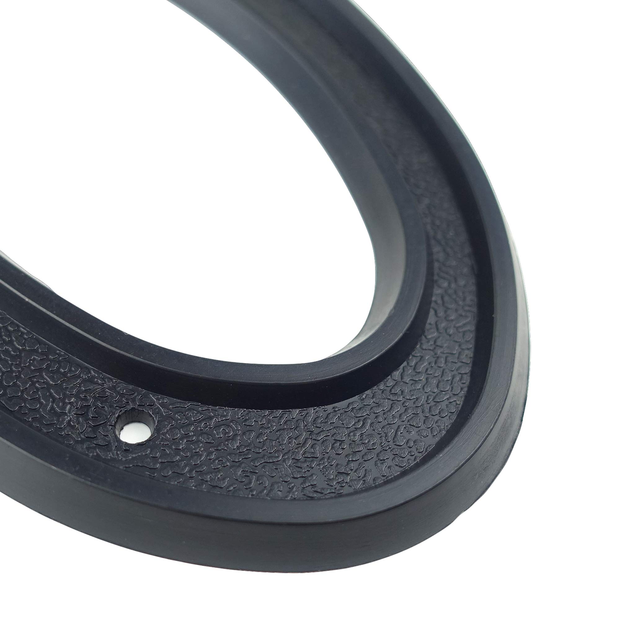 HASWARE Número de casa de 5.5 pulgadas (139mm) Números de puerta modernos Números de dirección de casa de calle, Plástico ABS negro (1)