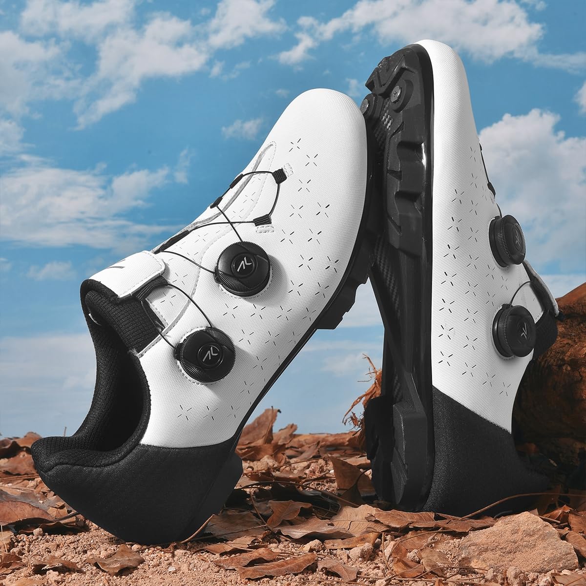 Zapatilla de Ciclismo MTB Hombre Mujer Zapatos Bicicleta de Montaña Exterior Compatibles con SPD Lock System para Deportes al Aire Libre