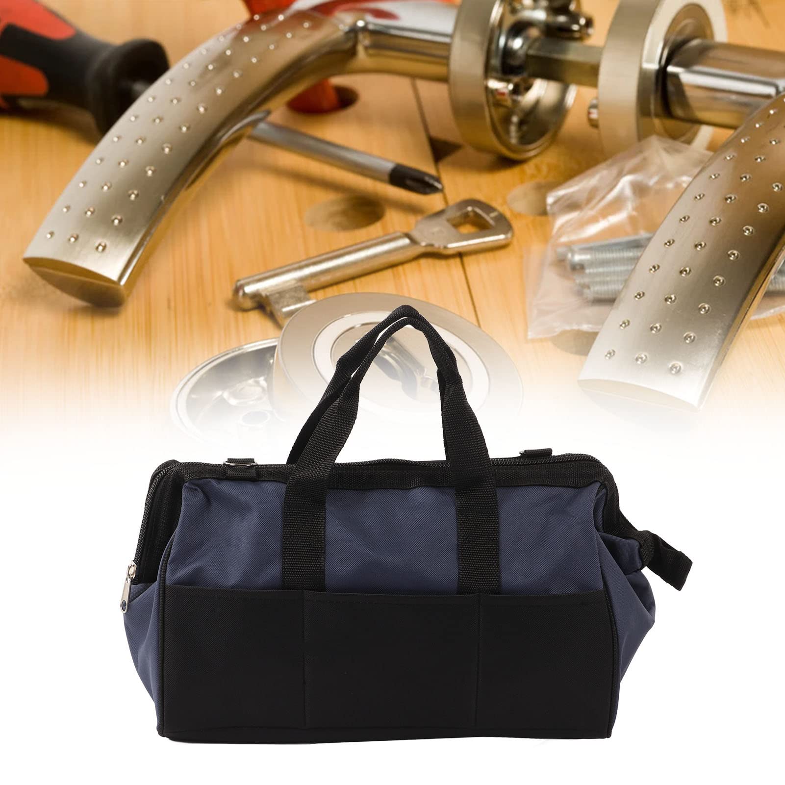 Bolsa De Bloqueo De Seguridad, Bolsa De Etiquetado Negra Bolsa De Bloqueo De Gran Capacidad Tela Oxford Impermeable Para Dispositivos De Bloqueo Industrial