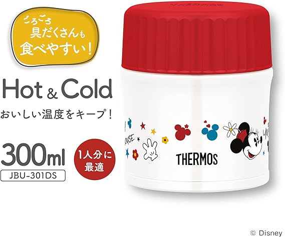 クリスマスファッション サーモス 真空断熱スープジャー 300ml ディズニー ブラックレッド Jbu 301ds Bkr 保温弁当箱 Www We Job Com