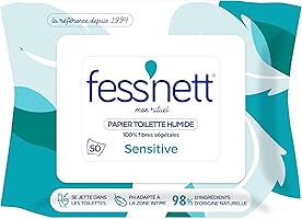 Fess Nett Fess'nett Papier Toilette Humidifié Sensitive 50 Pièces 1 Unité