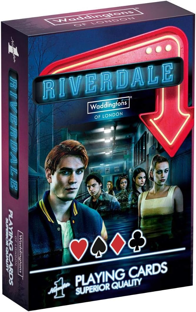Riverdale Card Game, play games like poker, snap and solitaire with characters like Archie, Betty and Jughead, gifts and toys for boys and girls aged 6 plus