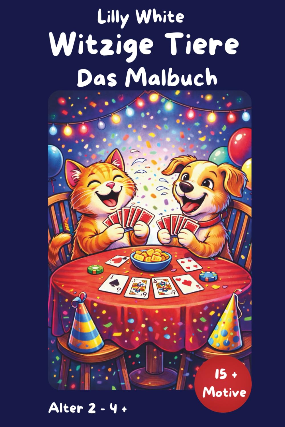 Witzige Tiere - das Malbuch für Kinder ab 2 Jahren: Witzige Tiere mit großen einfachen Motiven – Mit extra Kritzelseiten, fördert Motorik & Kreativität