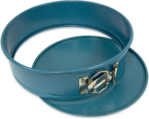 Miniatura 3 de casaWare Molde desmontable de 9 pulgadas con revestimiento de cerámica antiadherente (granito azul)