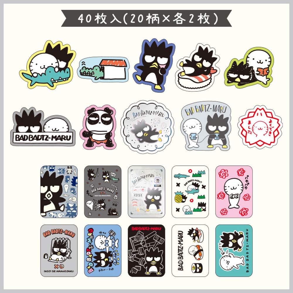 Amazon.co.jp: サンリオ(SANRIO) バッドばつ丸 プラケース入りシール