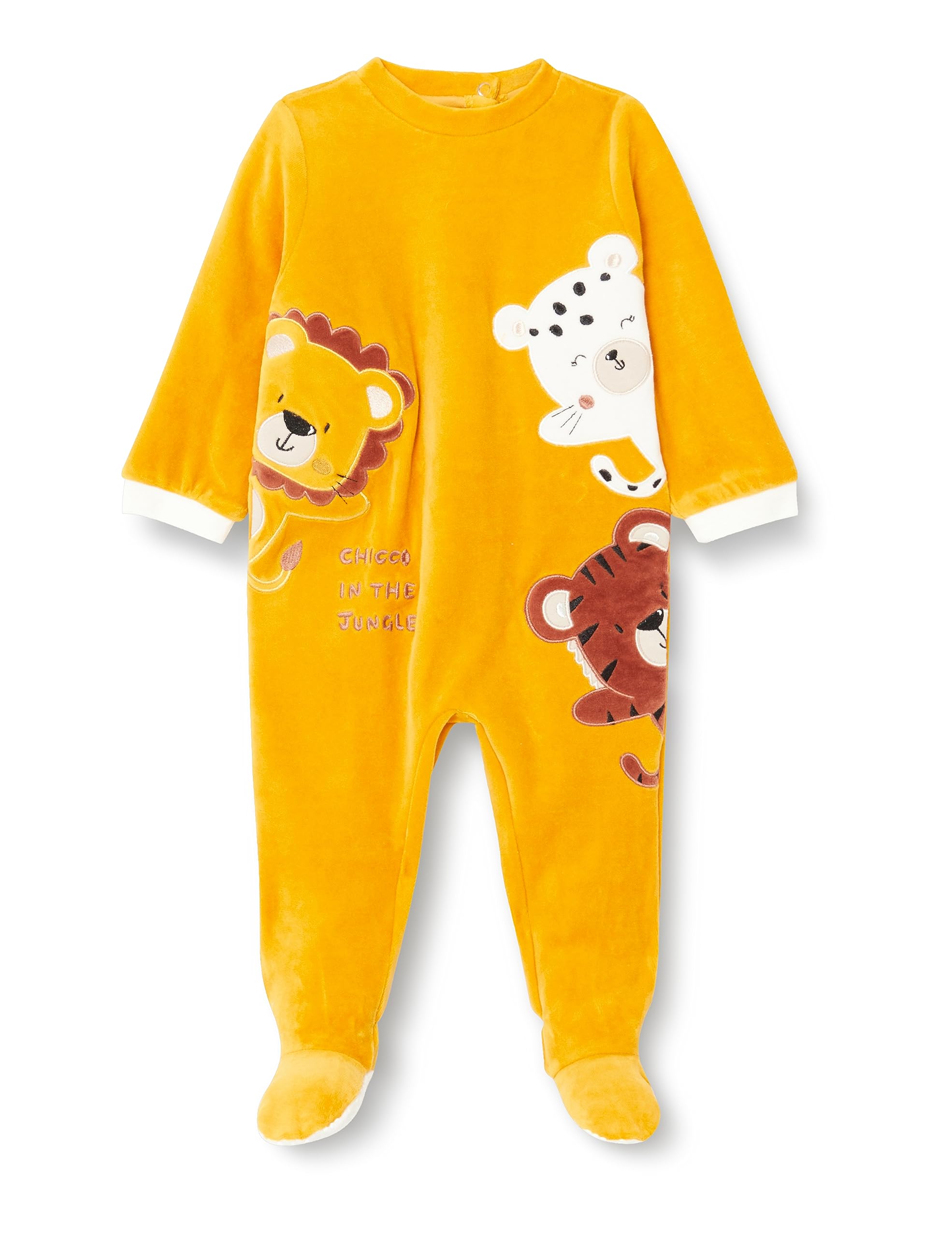 Chicco Tutina In Ciniglia Con Piedino Pigiama Unisex - Bimbi 0-24 (Pacco da 1)