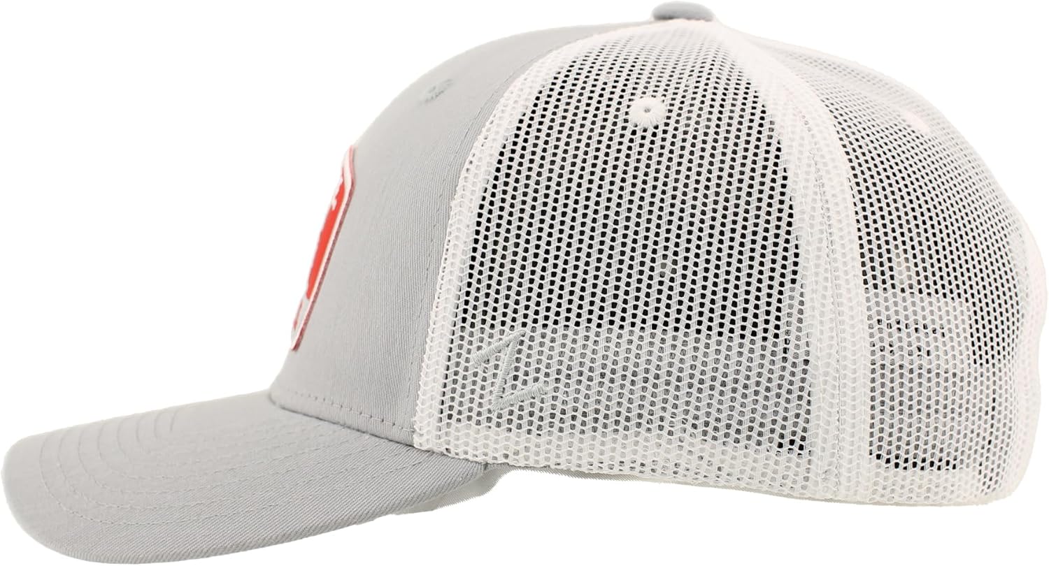 Ohio State Buckeyes NCAA Officially Licensed Snapback Hat Big Rig Patch Gray White Switchback - Image 3