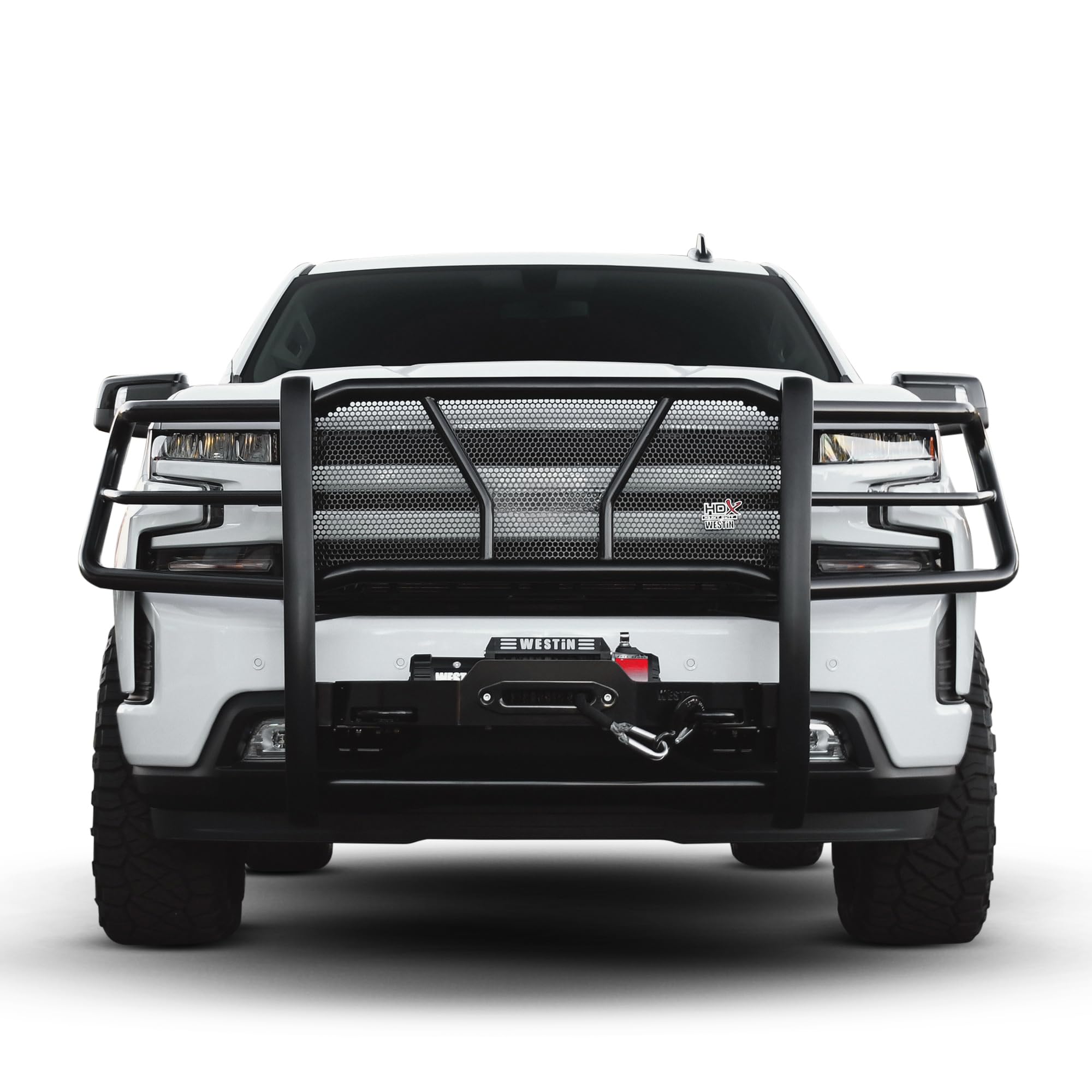 Amazon.com: Westin 57-93955 HDX 1-Piece Winch Mount Grille Guard