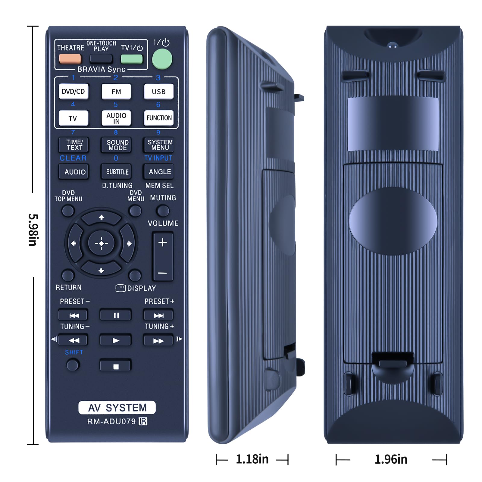 ALLIMITY RM-SCU37B Télécommande remplacée pour Sony Audio System CMT