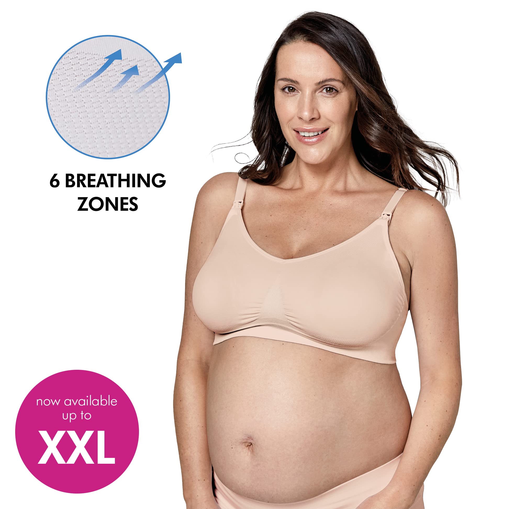 Medela Reggiseno Keep Cool Reggiseno per Gravidanza e Allattamento Senza Cuciture con 6 Zone Traspiranti, Tessuto Morbido ed Elastico e Sostegno Extra