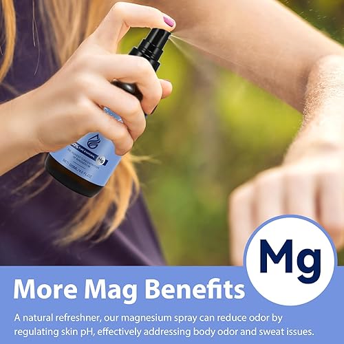 Miniatura 5 de Spray de aceite de magnesio puro, aceite de magnesio orgánico 100% natural, spray de magnesio para pies, fácil de usar y absorción, 4.0 onzas