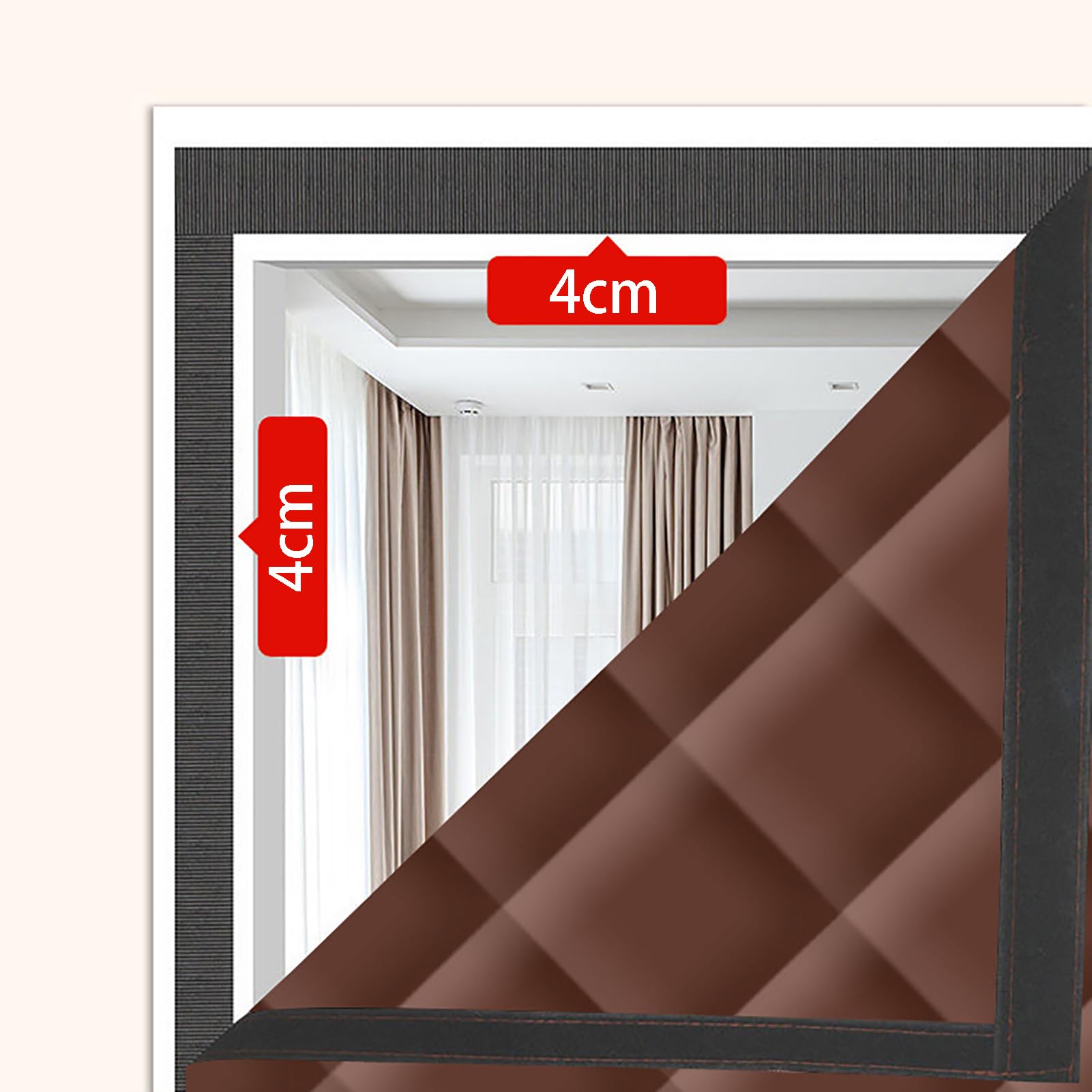 Tenda termica magnetica per porta, in tessuto spesso di bue, antivento e resistente alle intemperie, soluzione a risparmio energetico per cucina, balcone, condizionatore d'aria e riscaldamento