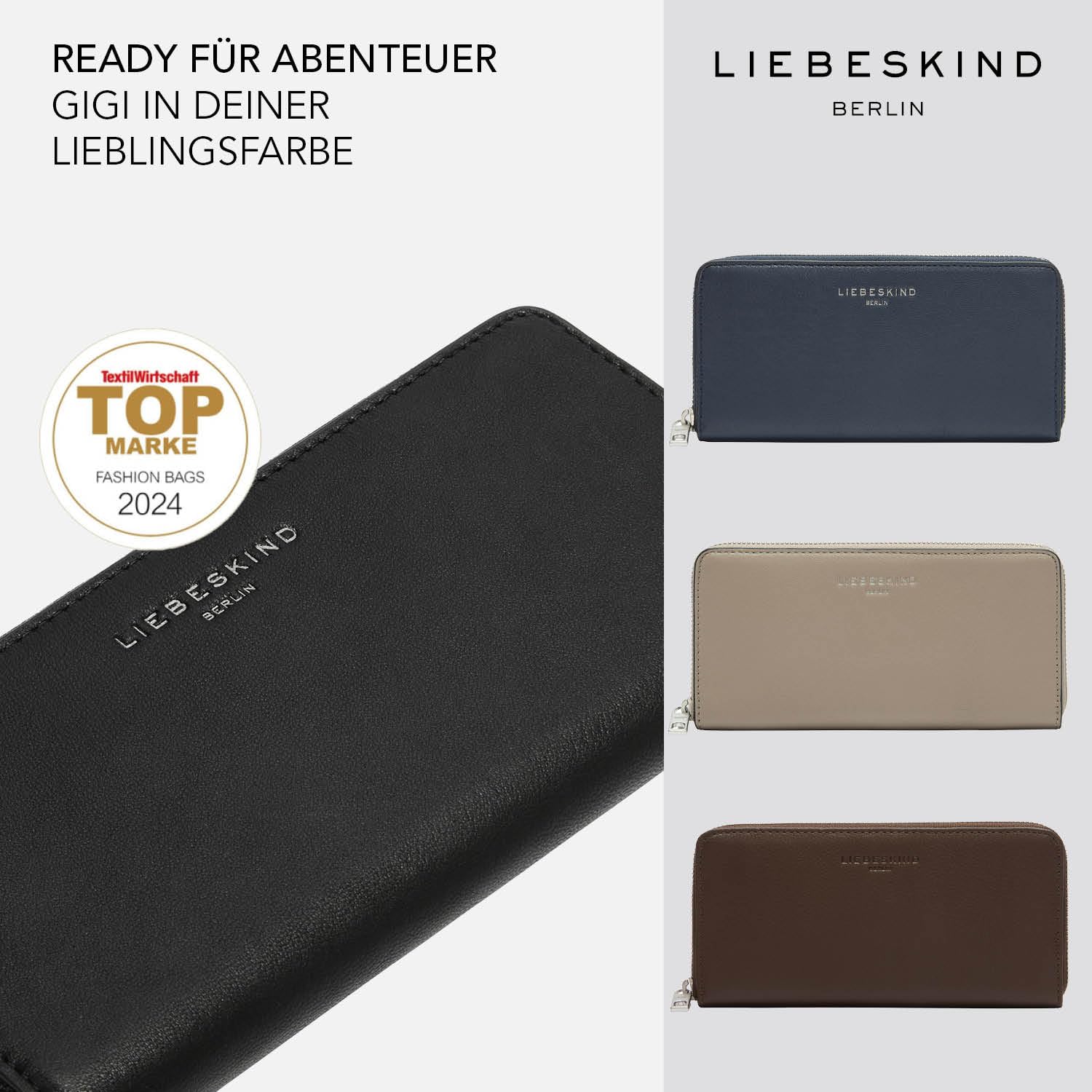 Liebeskind Berlin Geldbörse Damen Gigi Leder groß RFID-Schutz