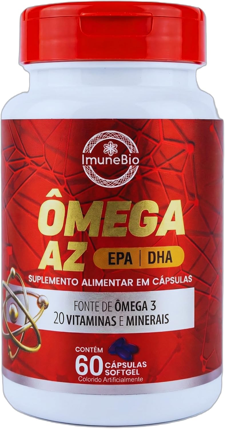 Ômega 3 Multivitamínico A-Z – 20 Vitaminas e Minerais + EPA DHA 1400 mg- 60 Caps. Softgel (1)