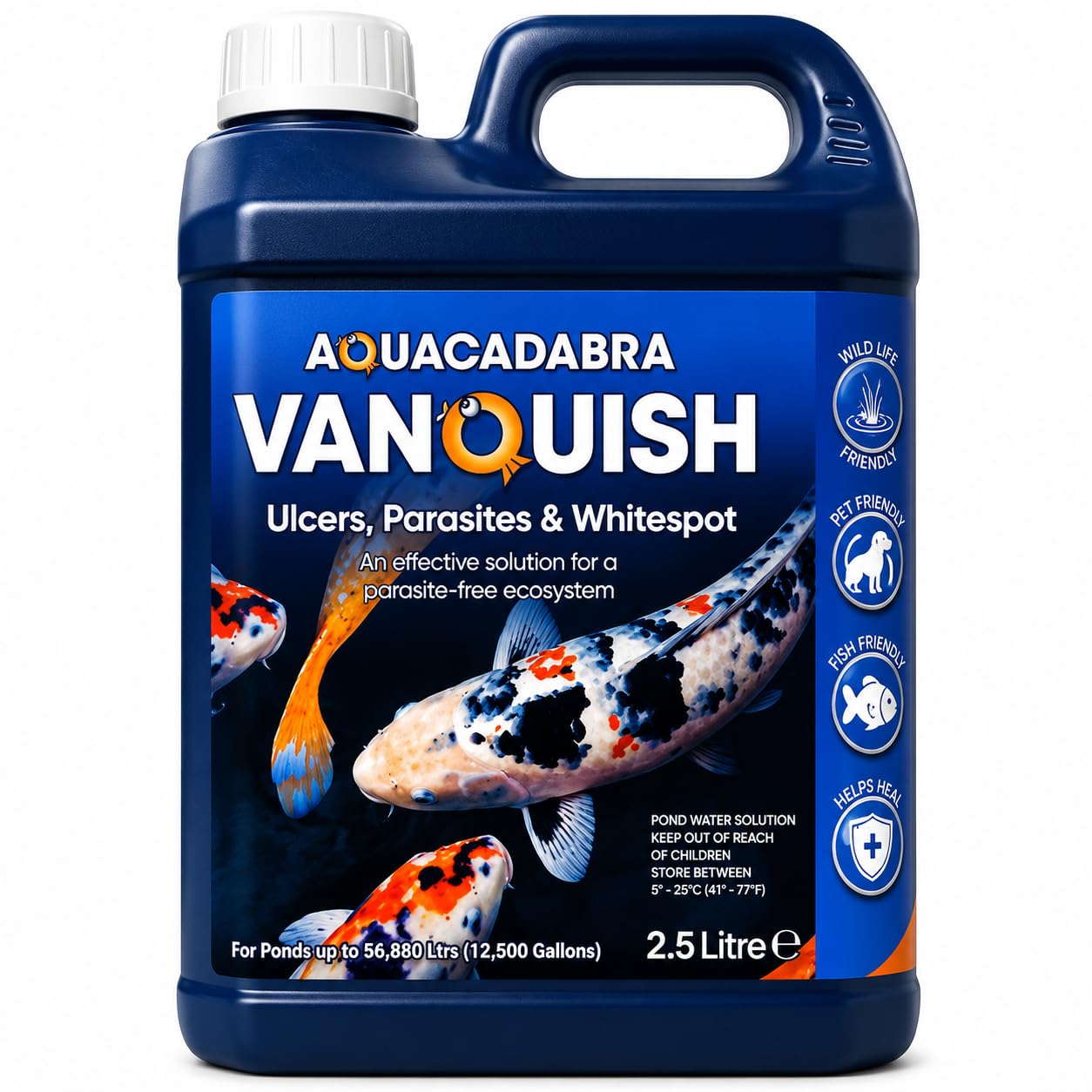 Aquacadabra Vanquish Ulcer, Parasite & Whitespot Treatment 2.5L