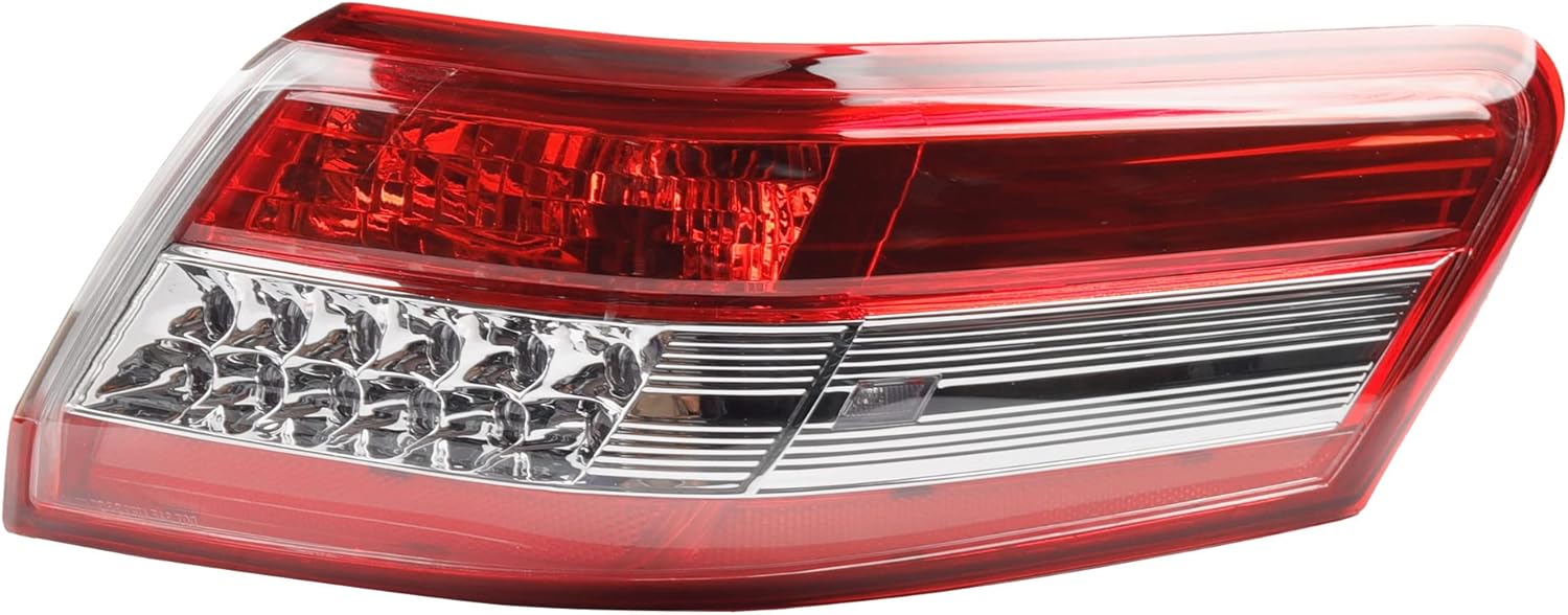 Dasbecan Right Rear Outer Tail Light Compatible with Toyota Camry 2010 2011 Clear Lens Lamp Replaces OEM# TO2805106 8155006340 Rear lights Lamps