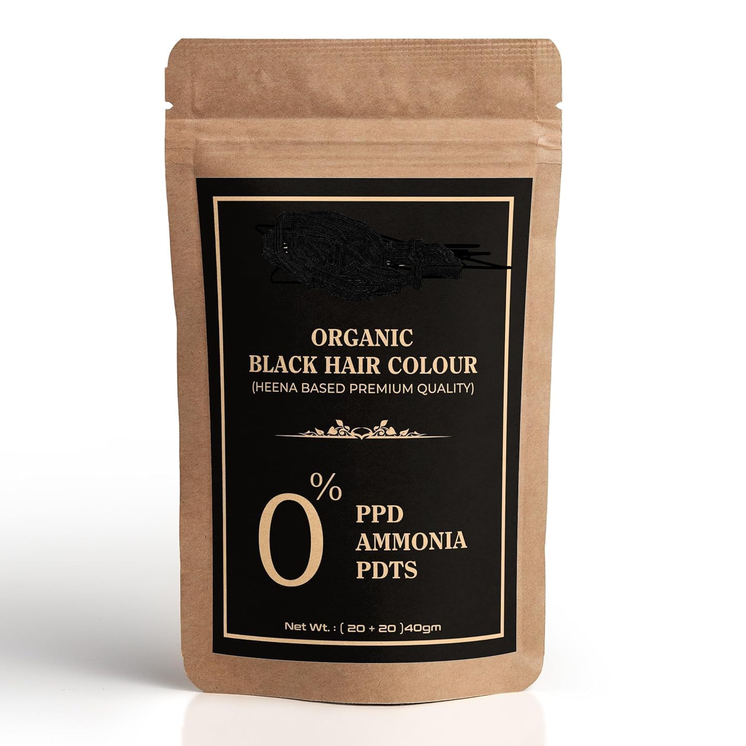 Organic Black Hair Color | Ammonia Free (Henna Based) | Strengthens Roots & Prevents Dandruff | Natural Long-Lasting,(Black)-image-13