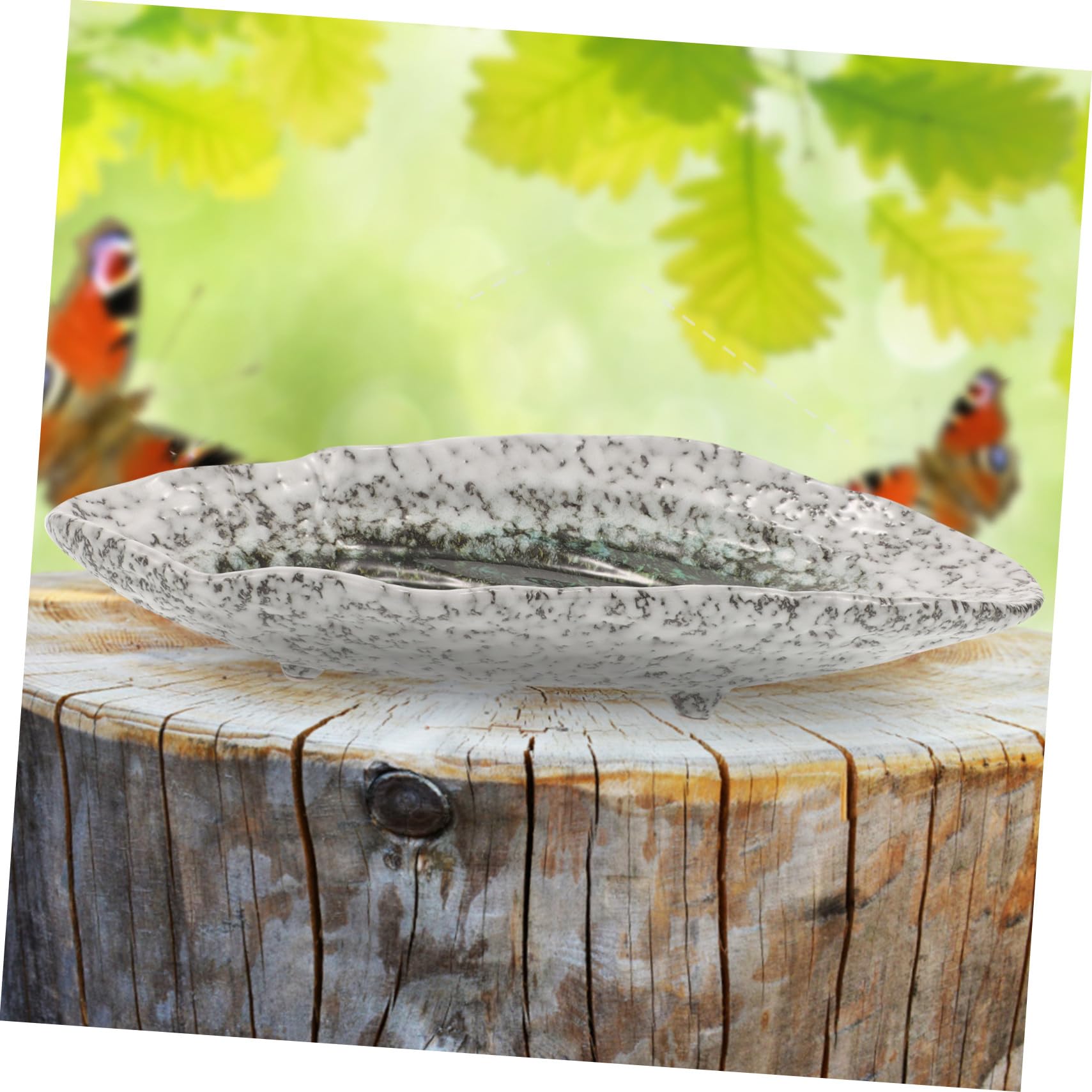 Schmetterlingsfutterbehälter aus Keramik für Draußen, Großes
