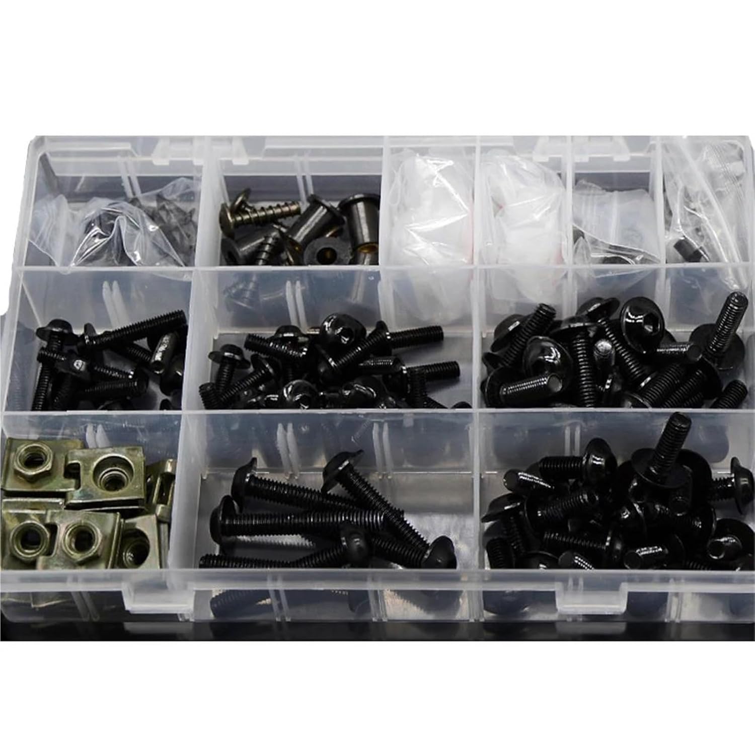 Car Bolt Screw Full Fairing Bolts Kit, for H&ONDA CBR400 /NC23/NC29 1986-1994 1987 1988 1989 Speed Nuts Side Covering Screws