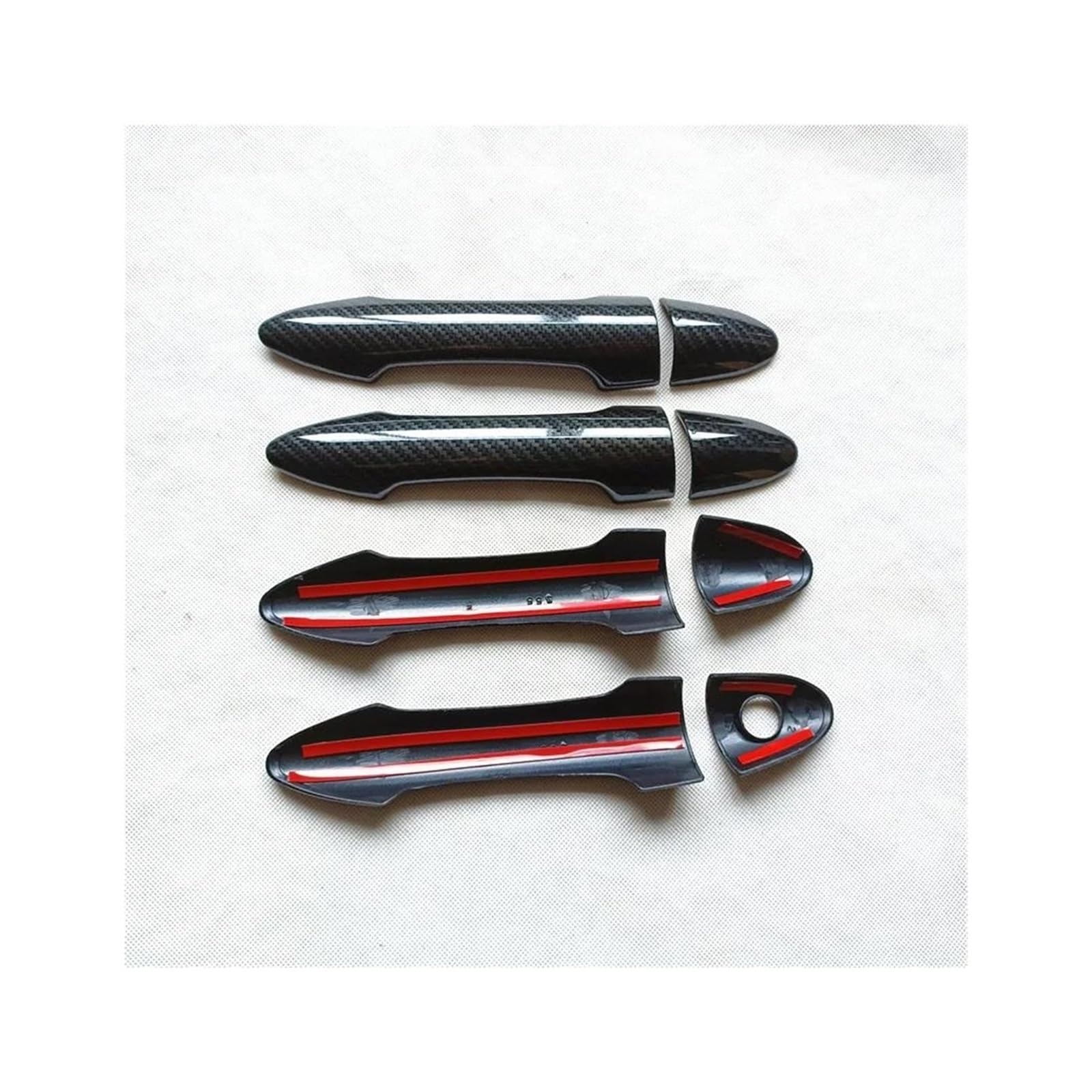 FIXCOR Door Handle Cover Trim Plastic Imitation Carbon Fiber for Kia for Picanto for Morning 2012 2013 2014 2015 2016 Car Accessories