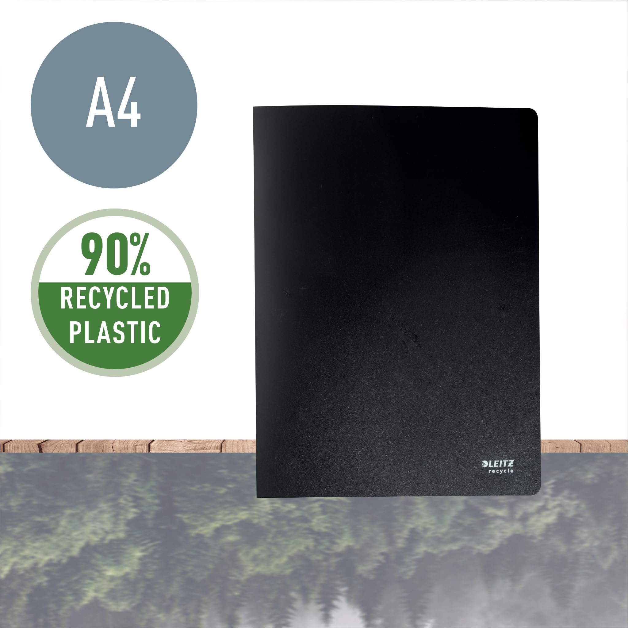 Leitz 46760095 A4 Display Book Pack of 10 with 20 x 40 Sheets Black Recycle Series - Image 2