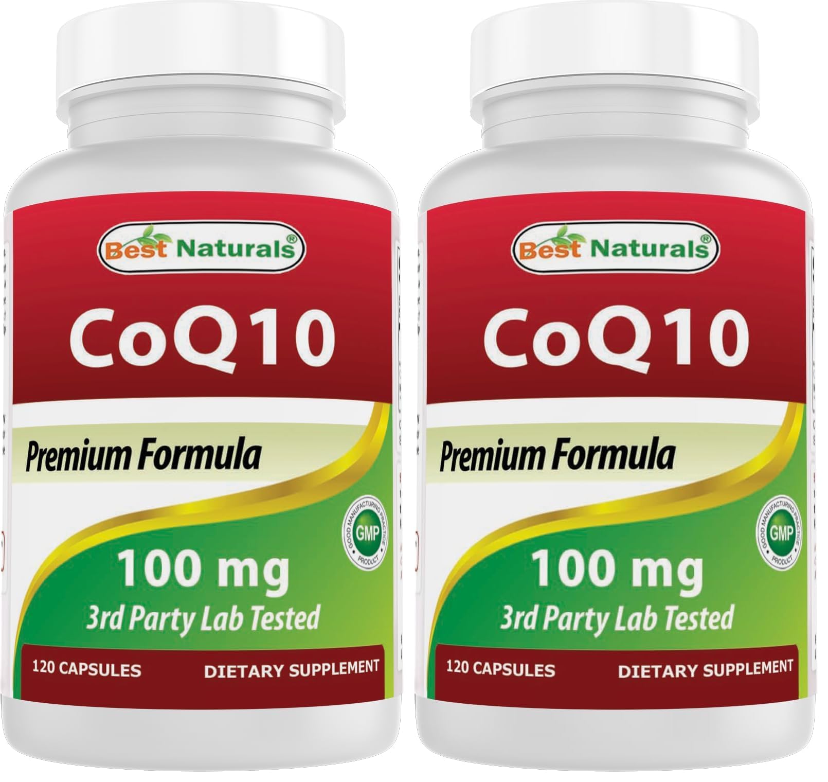 Best Naturals COQ10 100 mg 120 Capsules (Pack of 2) 120 Count (Pack of 2)