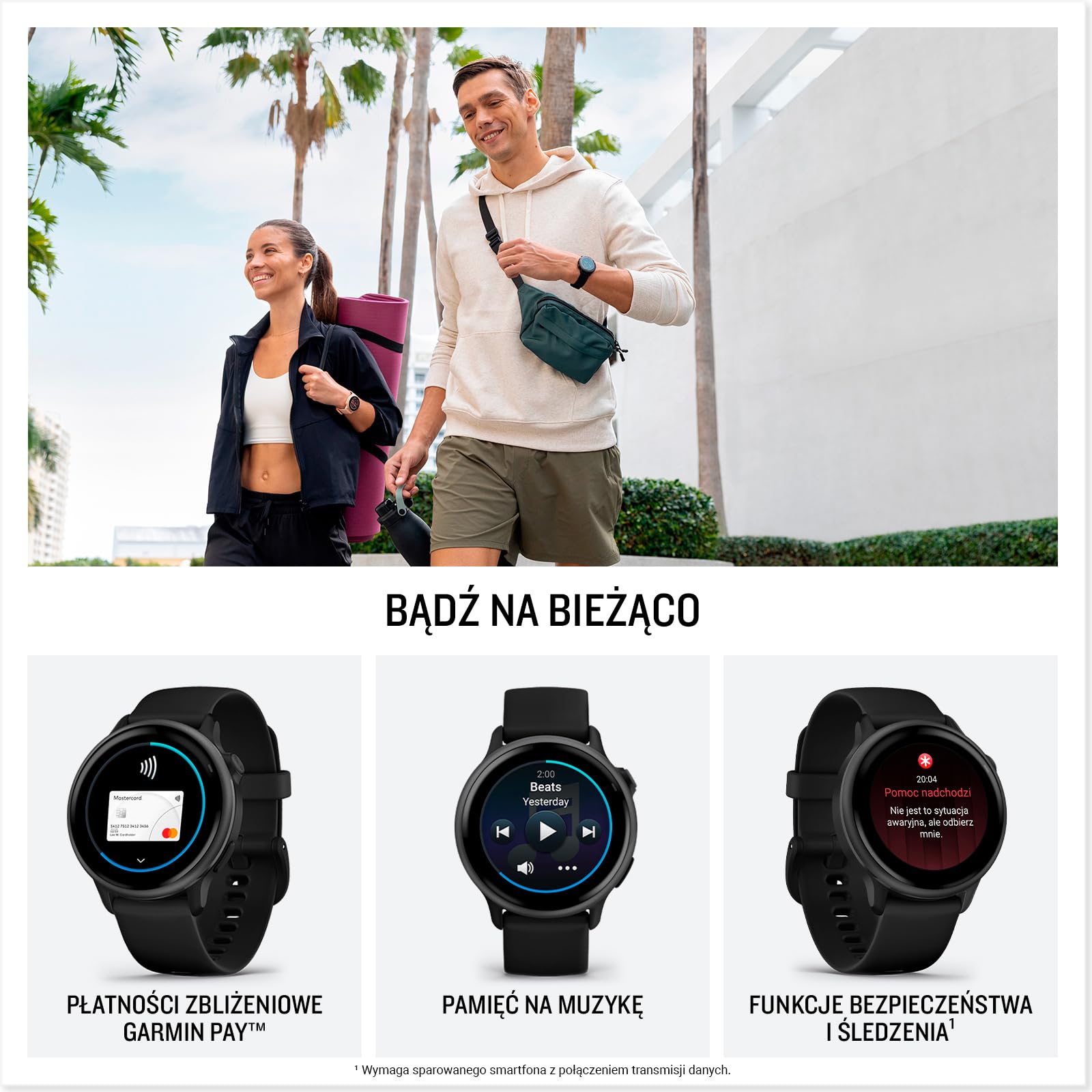 Garmin vívoactive 6 GPS Smartwatch, Ekran AMOLED, 42mm, Bone/Pink Dawn