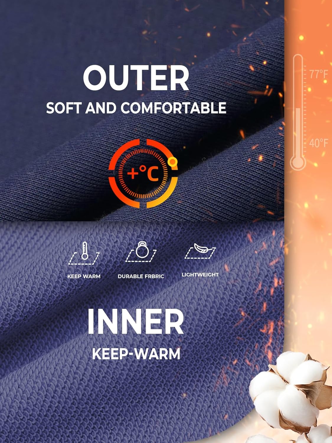 NORTHYARD Men's Cotton Athletic Jogger Sweatpants with Zipper Pockets Running Workout Gym Tapered Pants Comfy Lounge Pants - Image 5