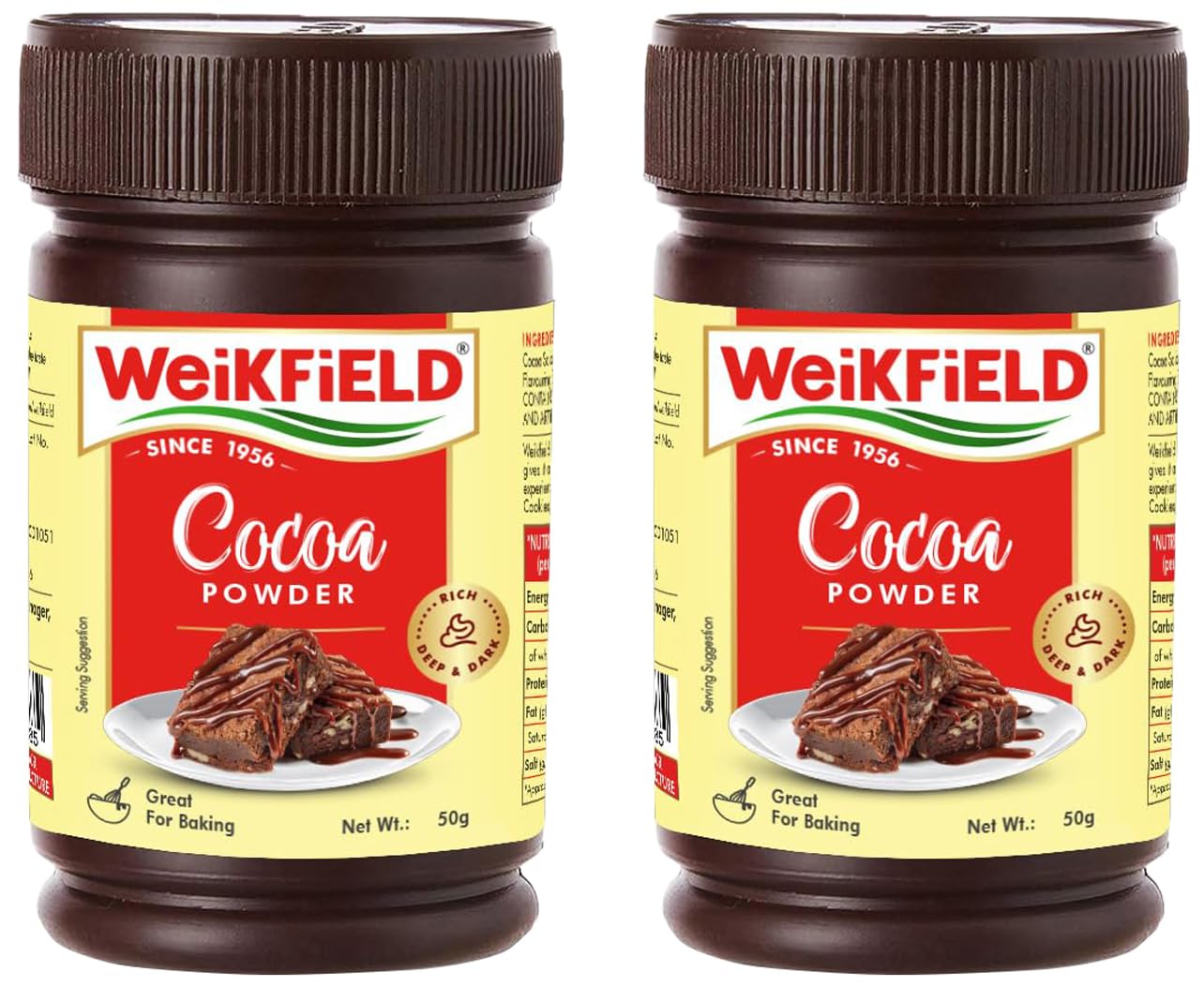 Weikfield Cocoa Powder, 50g (Pack of 2) (B0CN367HMF) Amazon Price History, Amazon Price Tracker