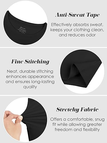 Miniatura 3 de Poroka Paquete de 5 camisetas de algodón de manga corta para niñas pequeñas de verano con cuello redondo