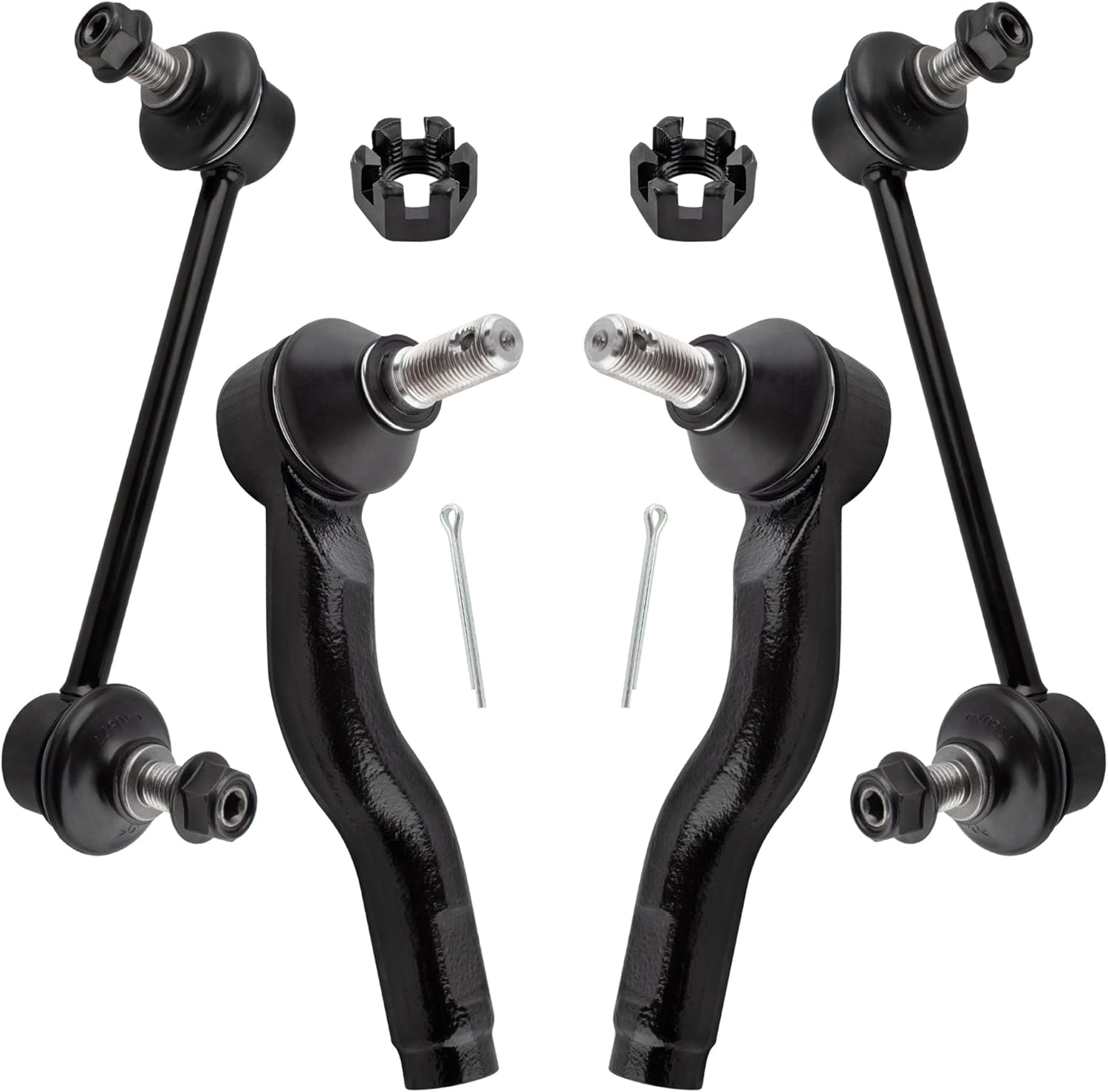 4pcs Front Sway Bar Links Outer Tie Rods Suspension for Mazda 6 2003 2004 2005 2006 2007 2008 All Models ES800028 ES800027 K80251 K80250