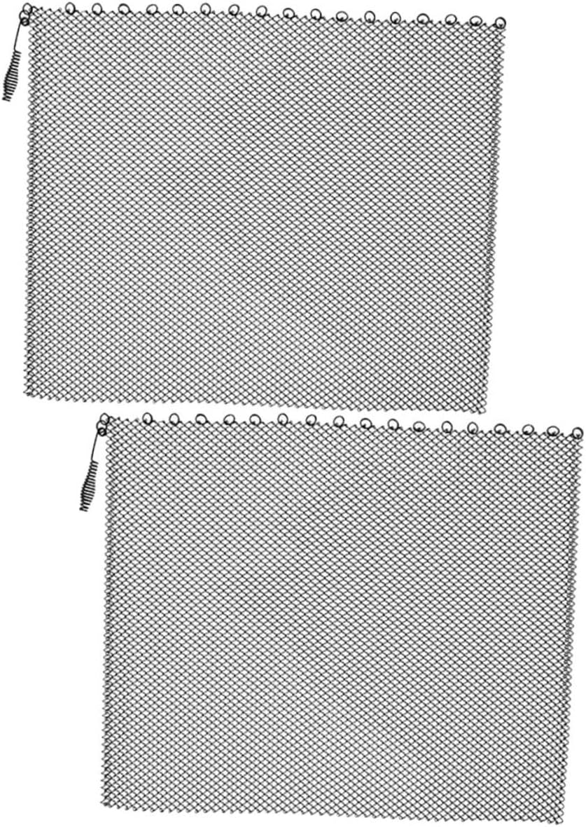 Alipis 2pcs Hearth Screen Mesh Panels Fireplace Guard Decor Spark Prevention Easy Install