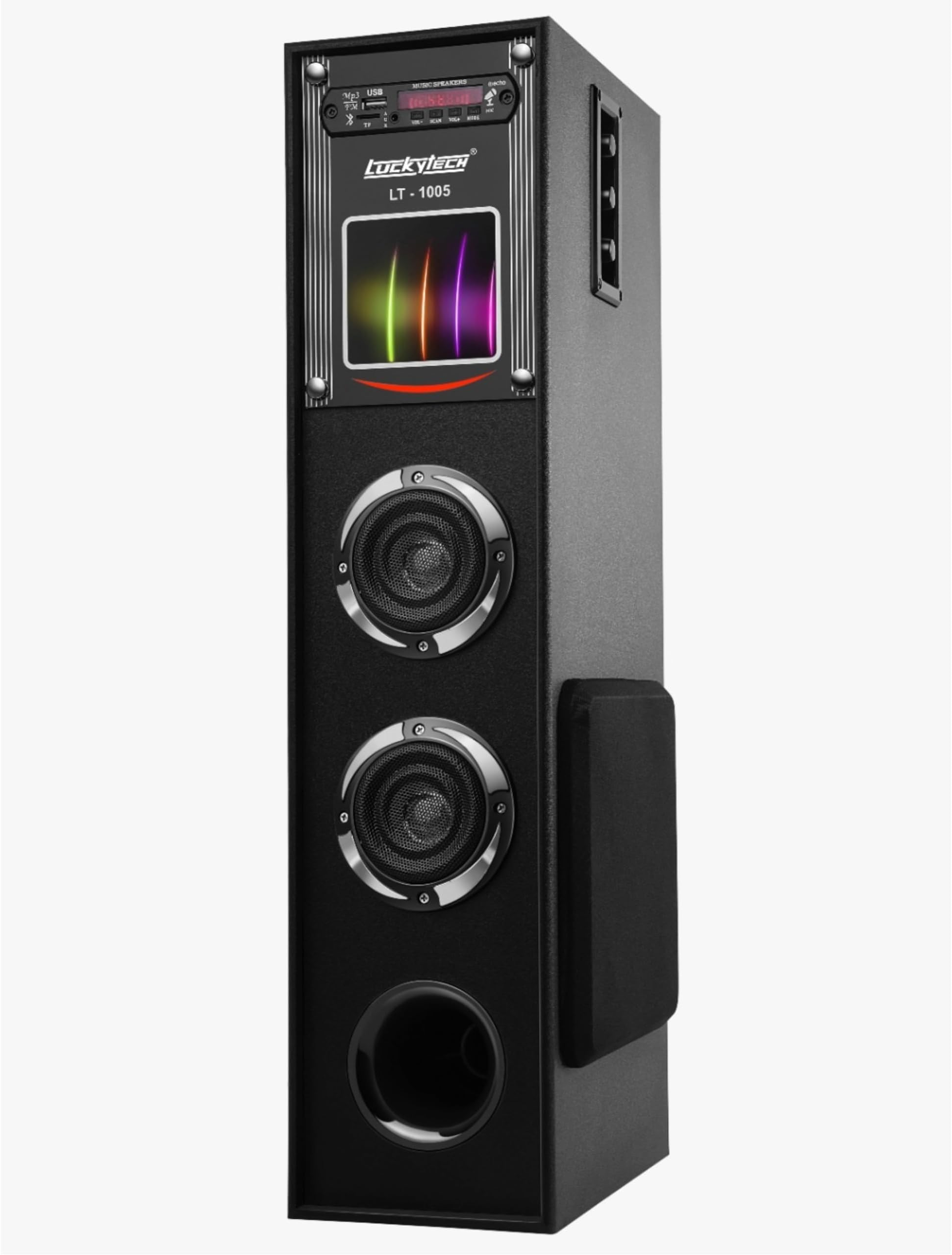 Lucky Tech® Multimedia Bluetooth Home Theatre Tower Speaker System 80W with FM/AUX/USB/Bluetooth Support and Remote Control (LT - 1005, 2.0 Channel)